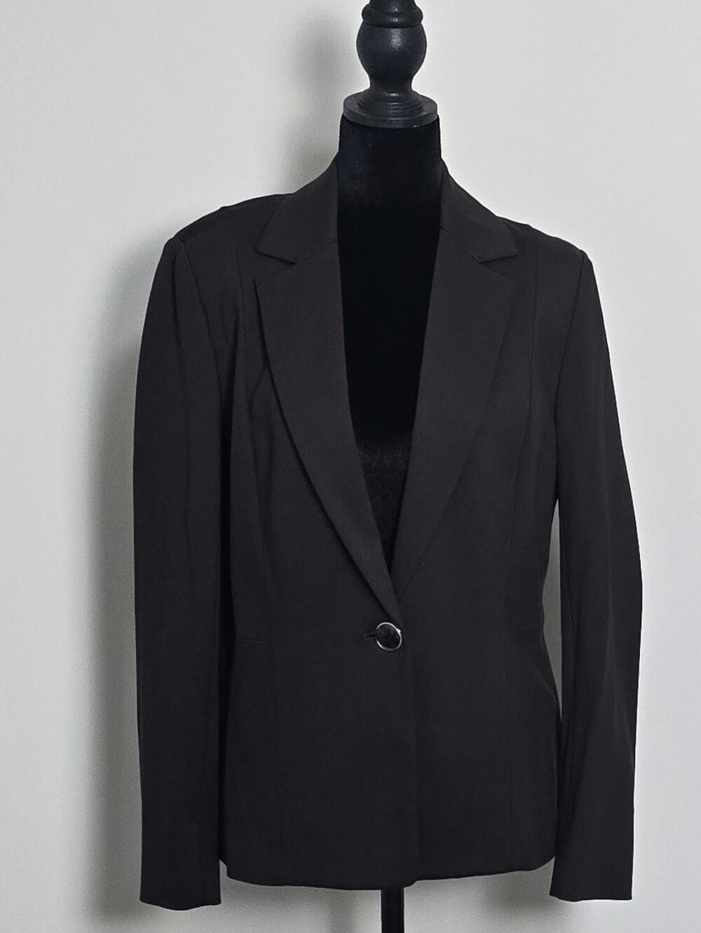 Kasper Women's Brown Single-Button Tailored Blazer